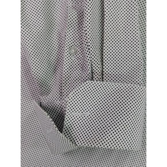 Stacy Adams Size 4XL 20 34/35 Reg Fit Sergio Dots White Dress Shirt - Picture 8 of 13